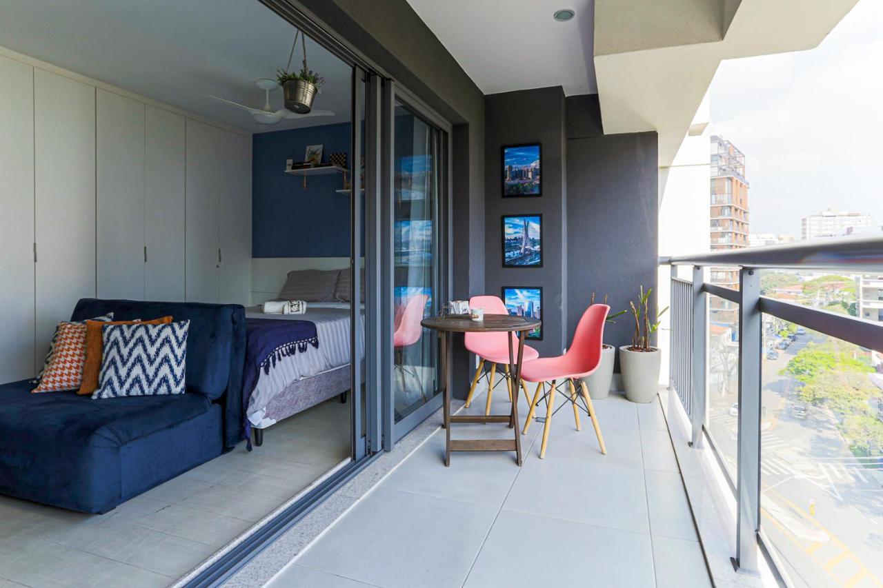 Апартаменты Studio Vila Madalena Com Piscina Climatizada Сан-Пауло Экстерьер фото
