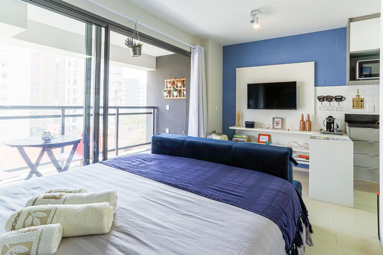 Апартаменты Studio Vila Madalena Com Piscina Climatizada Сан-Пауло Экстерьер фото